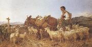 Richard ansdell,R.A. Going to Market (mk37) Spain oil painting artist